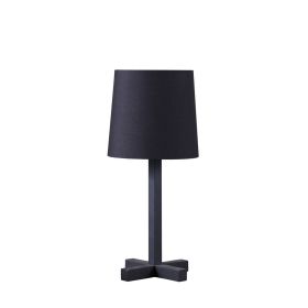 16.5-Inch June Black Metal Cross-Legged Table Lamp