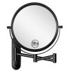 8 Inch Wall Mounted Makeup Vanity Mirror, Double Sided 1x/10x Magnifying Mirror, 360¬∞ Swivel with Extension Arm Bathroom Mirror