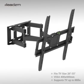 26-55 Inch Double Pendulum Large Base TV Stand TMDS-105 Bearing 40Kg/Vese400*400/Upper And Lower-10~ 10¬∞