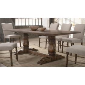 ACME Leventis Dining Table in Weathered Oak 74655