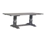 ACME Leventis Dining Table in Weathered Gray 66180