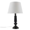 Black Faceted Table Lamp 24.25"H