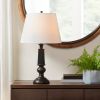 Black Faceted Table Lamp 24.25"H