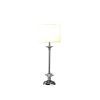 25.5" In Buffet Crystal Floral Chrome Metal Table Lamp