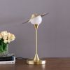 16-Inch Kelsey LED Brush Gold Exposed Shade Touch-On Table Lamp