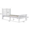 Vertical Bed White Twin