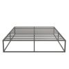 Metal Bed;  Platform Bed Frame;  Box Spring;  Strong Metal Structure;  Easy Assembly;  Full Size;  GREY