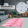 Shaggy Rug Ultra Soft Floor Carpet Home Living Room Bedroom Decoration 120x180cmDeep Red