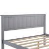 Twin Size Platform Bed with Under-bed Drawer; Gray RT