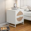 Allen 2 Drawer side table; Display Rack for Bedroom and Living Room; Nightstand Side Table Bedroom Storage Drawer Bedside End Table