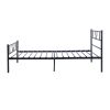 Metal Bed Frame Twin Size with Headboard and Footboard Single Platform Mattress Base,Metal Tube(twinsize, black) No Box Spring Needed