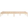 vidaXL Bed Frame 59.8"x79.9" Solid Wood Pine Queen