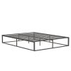 Metal Bed;  Platform Bed Frame;  Box Spring;  Strong Metal Structure;  Easy Assembly;  Full Size;  GREY