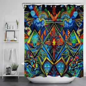 Digital Print-free Bathroom Curtain (Option: YLLHFK05-180x180CM)