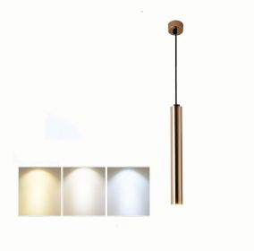 French Gold Long Cylindrical Chandelier (Option: 3.2x80CM)