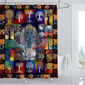 Digital Print-free Bathroom Curtain (Option: YLHTYY15-150gsm finished 590g)