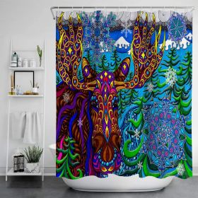 Digital Print-free Bathroom Curtain (Option: YLLHFK03-180x180CM)