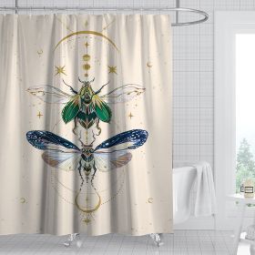 Digital Print-free Bathroom Curtain (Option: YLHTYY03-150gsm finished 590g)