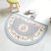 European Style Semicircle Entrance Carpet Bathroom Absorbent Non-slip Bedroom Home Decoration Floor Door Mat Kitchen Living Room