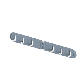 Hook Free Punching 6 Hook Corner Kitchen Bathroom Bedroom Dressing Room Wall Storage Hook Home Folding Coat Hook Without Perforation (Color: Gray)