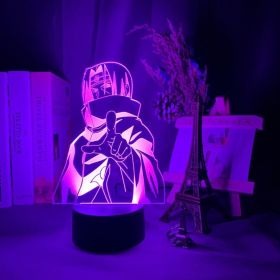 3D Lamp Anime Naruto Uzumaki Led Nightlight Kids Bedroom Night Light Itachi Uchiha Child Xmas Gift Team 7 Sasuke Kakashi Hatake (style: Uchiha Itachi)