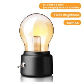 LED Creative Toast Night Light Bread Machine Lights Charging Dimming Toast Lamp Bedroom Children Timing Sleep Lamps Bedside Gift (Emitting Color: black bulb)