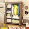 Portable Wardrobe Wardrobe Organizer with Breathable Fabric Wardrobe; Easy to Assemble; Sturdy and Durable; Bedroom Wardrobe Organizer