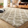 Indoor Rectangle Geometric Contemporary Area Rugs For Living Room Bedroom Plush Carpet; 5'x8'