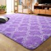 Indoor Rectangle Geometric Contemporary Area Rugs For Living Room Bedroom Plush Carpet; 5'x8'