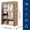 Portable Wardrobe Wardrobe Organizer with Breathable Fabric Wardrobe; Easy to Assemble; Sturdy and Durable; Bedroom Wardrobe Organizer