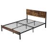 Metal bed Sturdy System Metal Bed Frame; Modern style and comfort to any bedroom; black