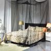 4 Corner Post Full Queen King Size Bed Mosquito Net-Black