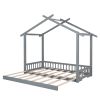 Extending House Bed, Wooden Daybed,