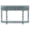 Modern and Contemporary Curved Console Table Sofa Table Entryway Table for Hallway Living Room Bedroom with 4 Drawers and 1 Shelf