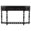 Modern and Contemporary Curved Console Table Sofa Table Entryway Table for Hallway Living Room Bedroom with 4 Drawers and 1 Shelf