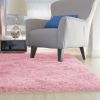 Fluffy Bedroom Rug 4' x 2.6' Anti-Skid Shaggy Area Rug Decorative Floor Carpet Mat