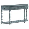 Modern and Contemporary Curved Console Table Sofa Table Entryway Table for Hallway Living Room Bedroom with 4 Drawers and 1 Shelf