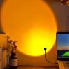 Creative USB Colorful Sunset Lamp LED Rainbow Neon Night Light Projector Photography Wall Atmosphere Lighting For Bedroom Home Room Decor Gift