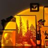 USB Sunset Lamp Sunset Projector Mood Light Living Room Bedroom Night Light Room Decor Bar Atmosphere Photography Background