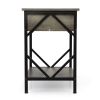 Set of 2 Nightstand Industrial End Table with Drawer;  Storage Shelf and Metal Frame for Living Room;  Bedroom;  XH