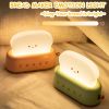 LED Creative Toast Night Light Bread Machine Lights Charging Dimming Toast Lamp Bedroom Children Timing Sleep Lamps Bedside Gift