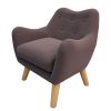 Microfibres fabric upholstered child accent armchair with wooden legs Princess Private Small Bedroom Exclusive  kids sofa