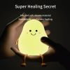 LED Pear Fruit Night Light Cute Rechargeable Dimming Touch Silicone 7 Color Table Lamp Bedroom Bedside Decor Gift Kid Boby Light