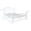 Metal Bed Frame with Headboard and Footboard