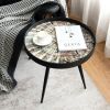 Fashion Simple Style Round Side Sofa Coffee Table