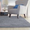 Fluffy Bedroom Rug 4' x 2.6' Anti-Skid Shaggy Area Rug Decorative Floor Carpet Mat