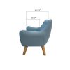 Microfibres fabric upholstered child accent armchair with wooden legs Princess Private Small Bedroom Exclusive  kids sofa