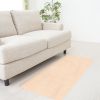 Fluffy Bedroom Rug 4' x 2.6' Anti-Skid Shaggy Area Rug Decorative Floor Carpet Mat