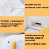 USB Rechargeable Duck Lamp Led Duck Nightlight Lying Flat Duck Silicone Night Light Patting Switch Children Bedroom Decor Gift