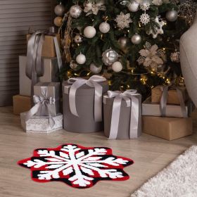 Cashmere Snowflake Floor Mat Carpet Bedroom Bedside Blanket Bathroom Mats (Option: Snowflake 2-200)